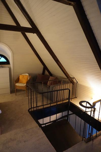 Attic floor with sofa