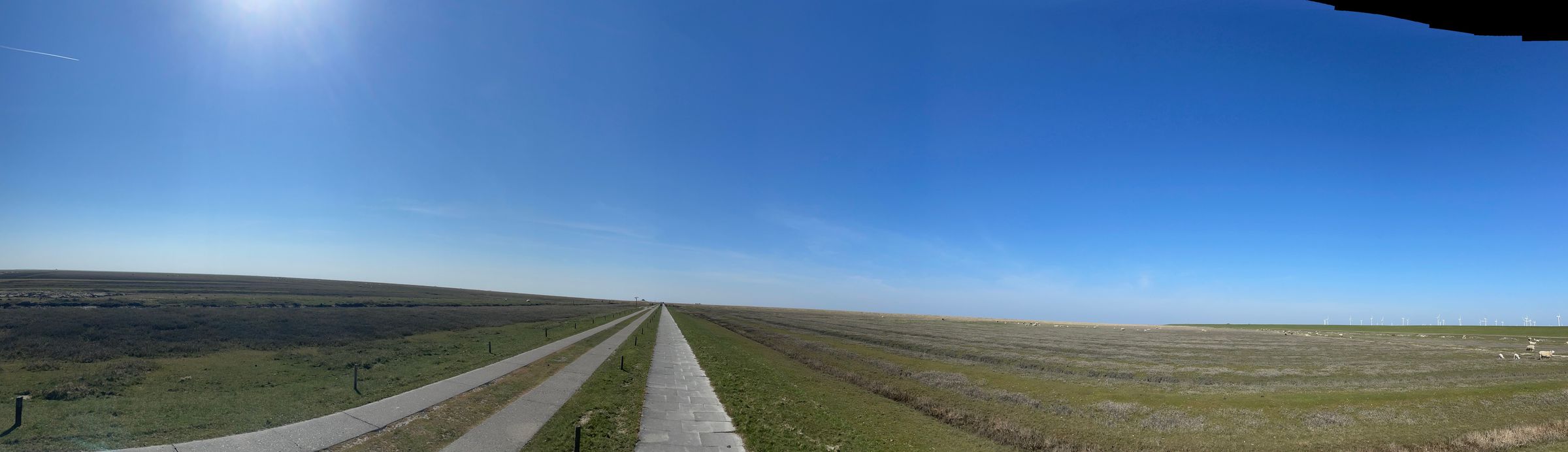 Dyke on the North Sea coast